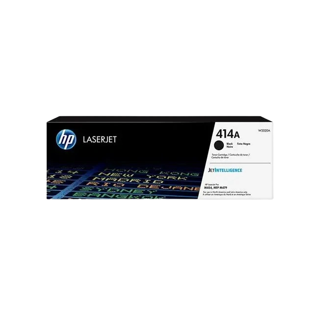 HP 414A - Negro - original - LaserJet - cartucho de tóner (W2020A) - para Color LaserJet Enterprise M455, MFP M480; Color LaserJet Pro M454, M479, MFP M479-7