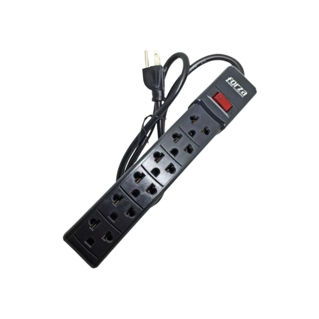 Forza  -  PS Series PS-001B - Banda de potencia - CA 120-220 V - conectores de salida: 6 - negro-2