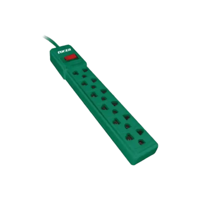 Forza - Power strip - AC 110/220 V - 6 Tomas de Corriente - Green-2