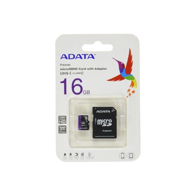 Memoria Micro SD 16GB Clase 10 Adata AUSDH16GUICL10-RA1