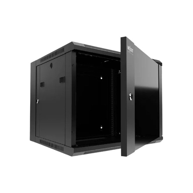Nexxt Solutions - Rack armario - instalable en pared - RAL 9005, negro barniz - 15U - 19"