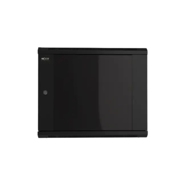 Nexxt Solutions Infrastructure - Wall mount enclosure - SPCC steel / Tempered glass - Black / RAL 9005
