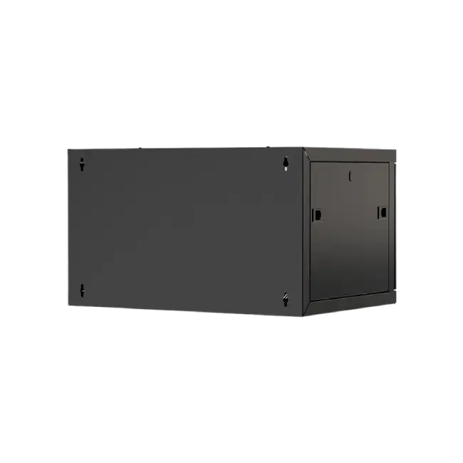 Nexxt Solutions Infrastructure - Wall mount enclosure - SPCC steel / Tempered glass - Black / RAL 9005 - 12U 600X450-4