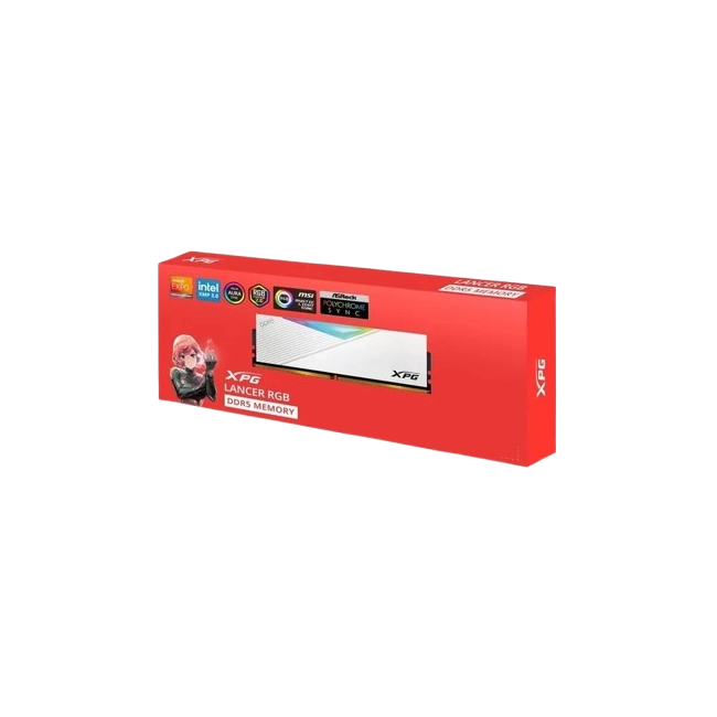 Memoria RAM XPG AX5U5200C3816G-CLARWH PC 16GB DDR5 5200MHz PC5-41600 Lancer RGB Aura Sync-3