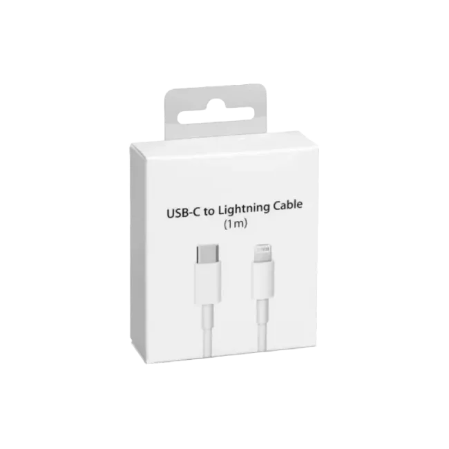 Cable Cargador Apple 24 Pin USB-C Macho a Lightning Macho 2 Metros