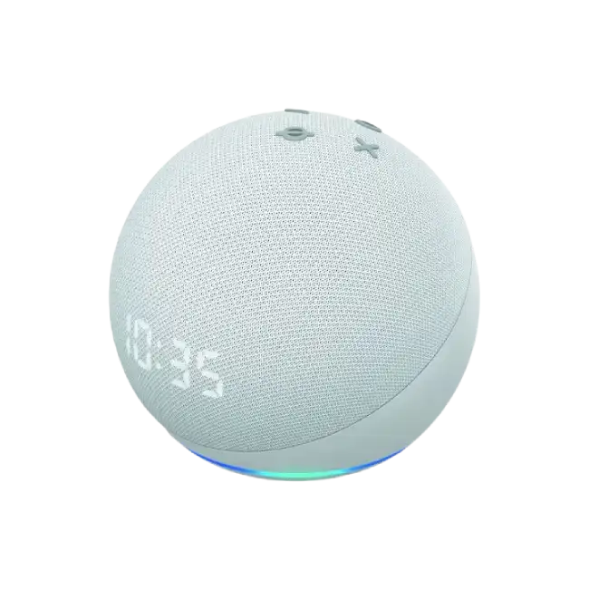 Bocina Amazon Echo Dot 4ta Generacion con Alexa Color Blanco Glaciar
