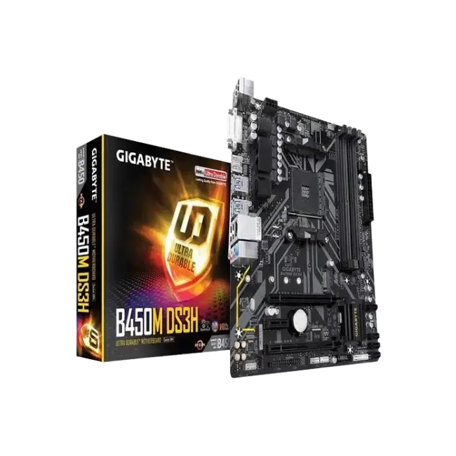 Tarjeta Madre Gigabyte B450M DS3H V2 AM4-1