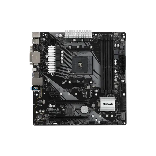 Tarjeta Madre Asrock  B450M PRO4 FR2 AMD-2