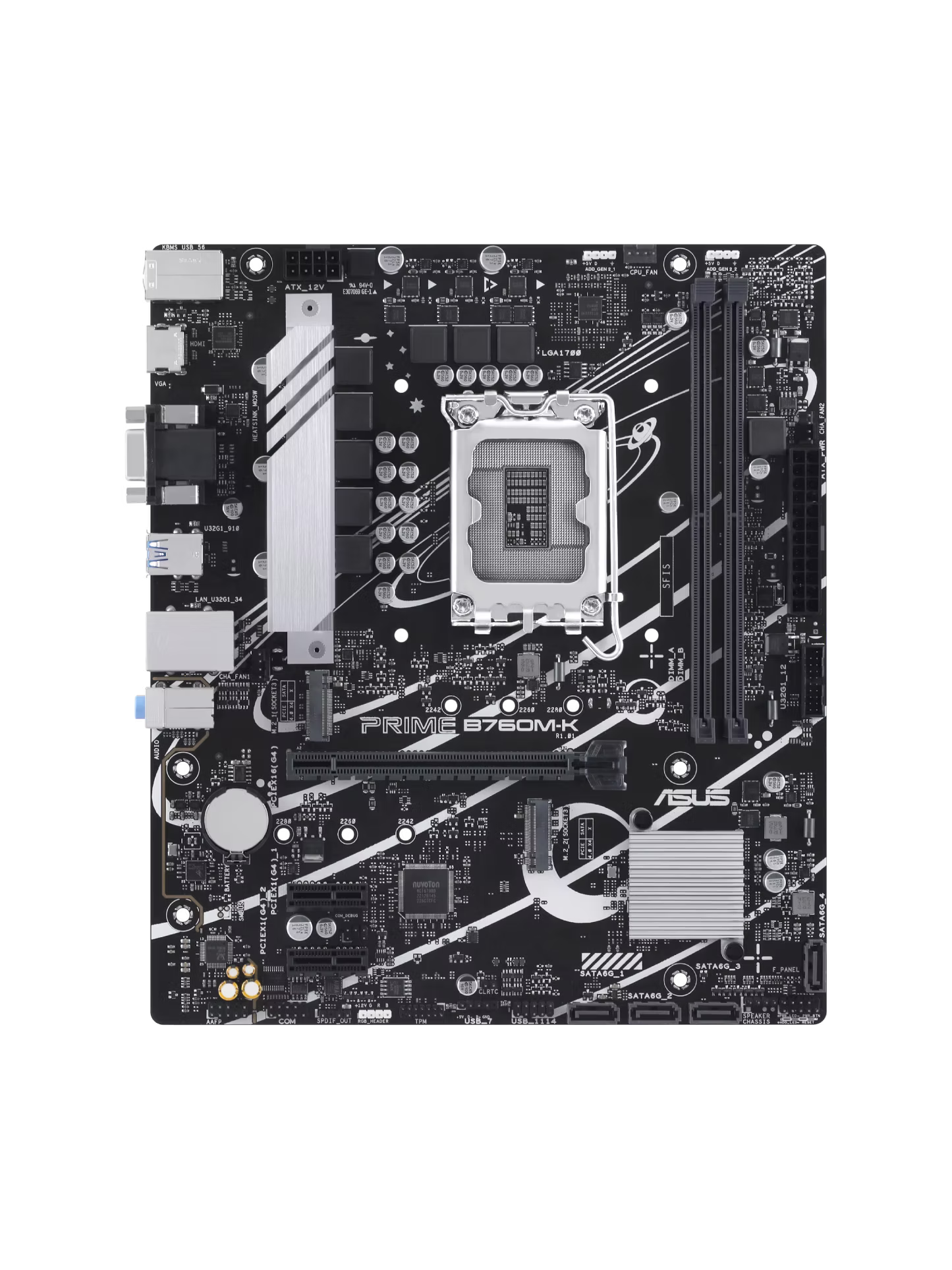 ASUS - PRIME B760M-K - Motherboard - Micro ATX - LGA1700 Socket - Intel B760 - para Core i7 / para Core i5 / para Core i3 / para Celeron / para Pentium-1