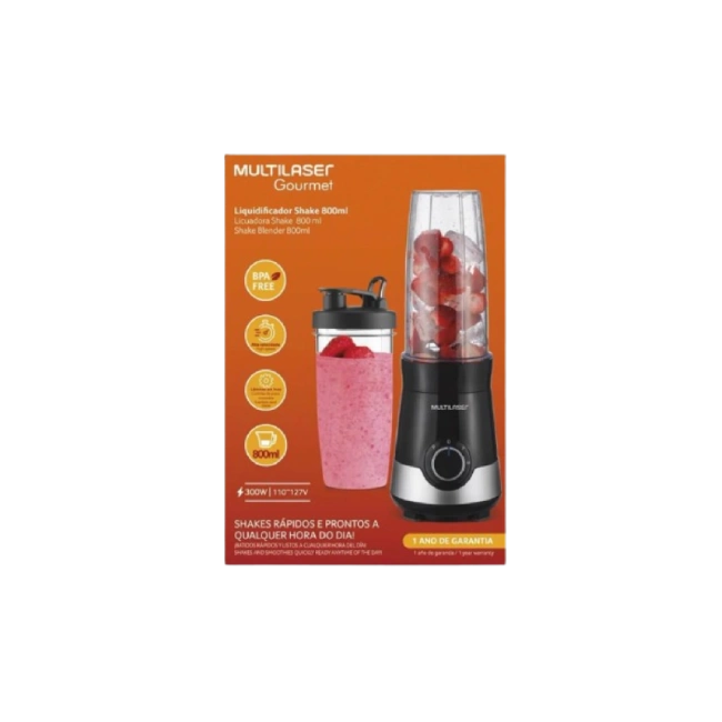 LICUADORA MULTI SHAKE 800ML 2 VELOCIDADES 127V 300W-2