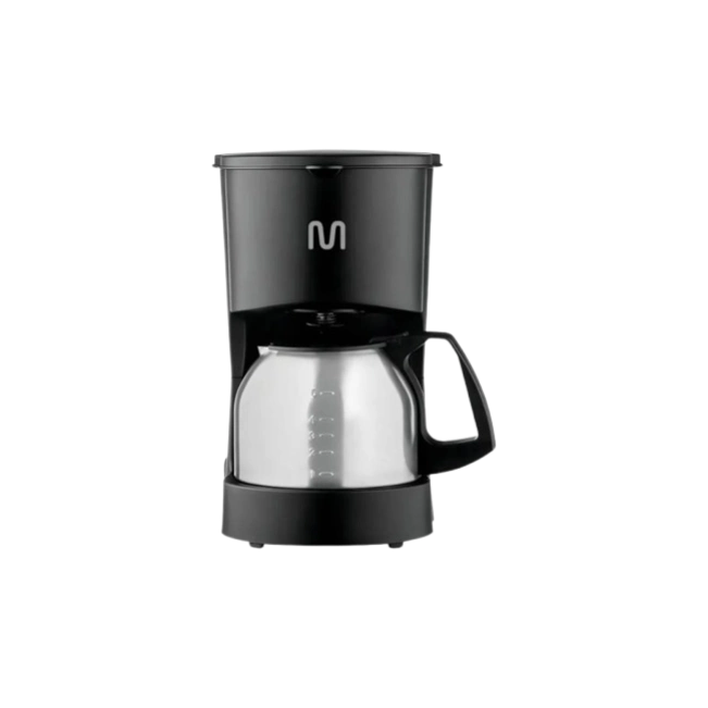 CAFETERA ELÉCTRICA JARRA DE ACERO INOX. 5 TAZAS PEQUEÑAS-3