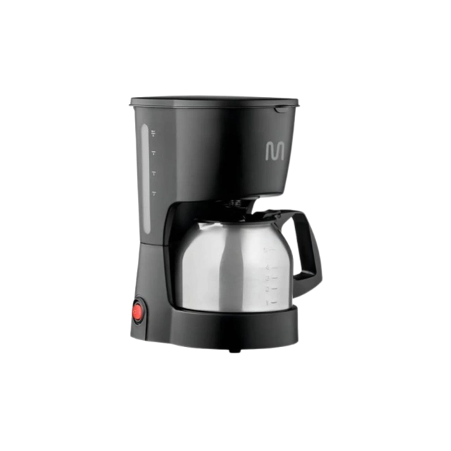 CAFETERA ELÉCTRICA JARRA DE ACERO INOX. 5 TAZAS PEQUEÑAS-4