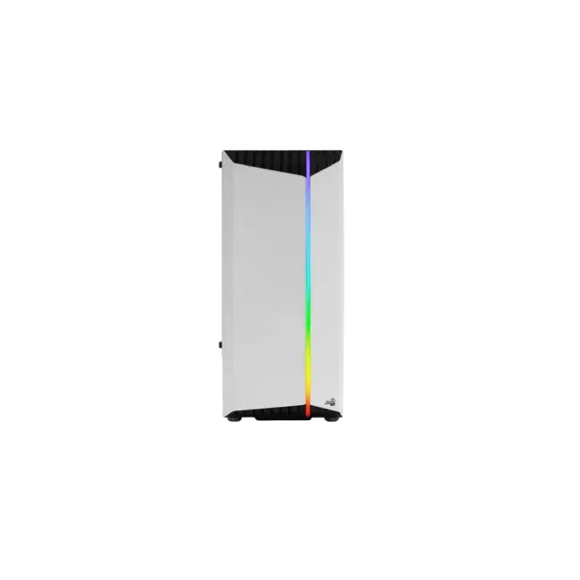 Case Gamer Aerocool BIONIC-G-WT-V2 Media Torre RGB Vidrio Templado Color Blanco