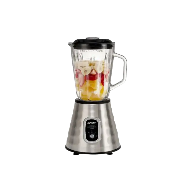 Licuadora Sankey BL-1570 CHG 1.5 Litros Vaso de Vidrio 350W 2 Velocidades y Funcion de Pulso Color Gris-3
