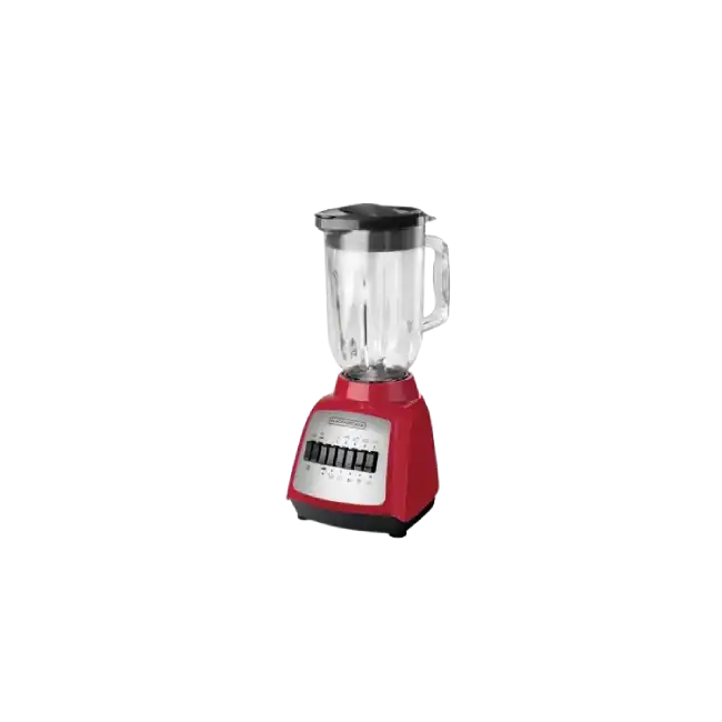 Licuadora Black+Decker BLBD210GR 10 Velocidades 550 Watts Jarra de Vidrio Color Rojo-1