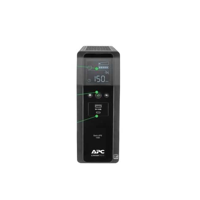 UPS APC BACK UPS PRO 1500VA 2 USB 120V-3