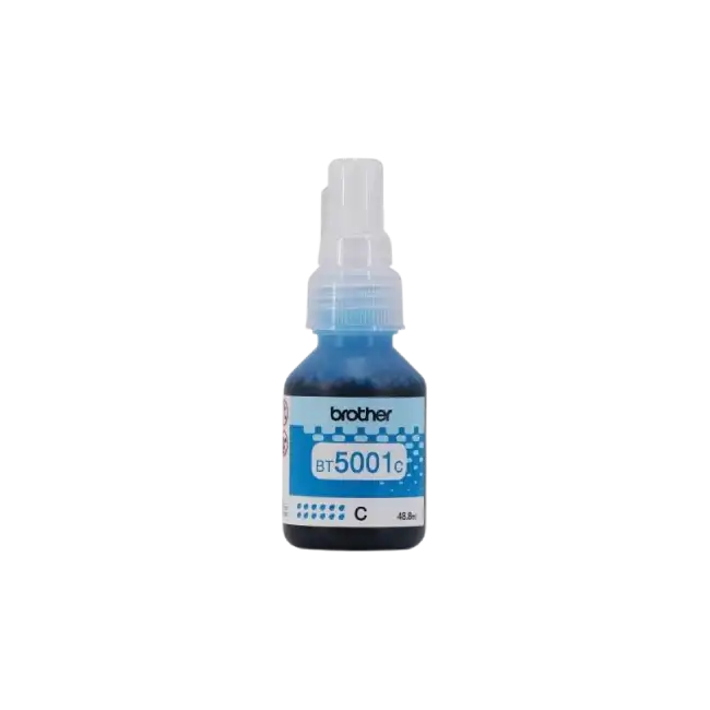 Botella de Tinta Brother BT5001C Ultra Alto Rendimiento Color Cian