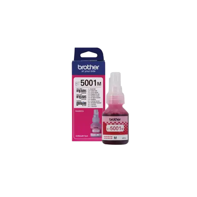 Botella de Tinta Brother BT5001M Ultra Alto Rendimiento Color Magenta