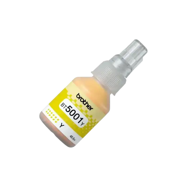 Botella de Tinta Brother BT5001Y Ultra Alto Rendimiento Color Amarillo-1