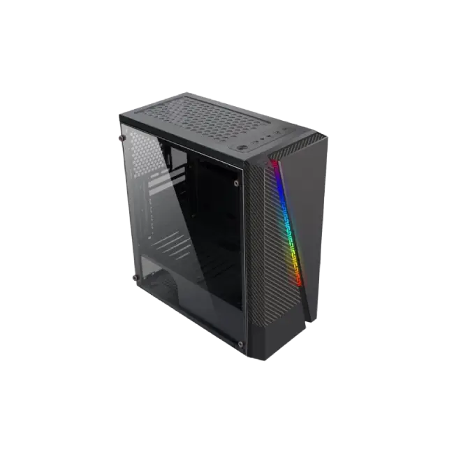Case Gaming Eagle Warrior CG17AARA001C H430 Cristal Templado con RGB Color Negro-4