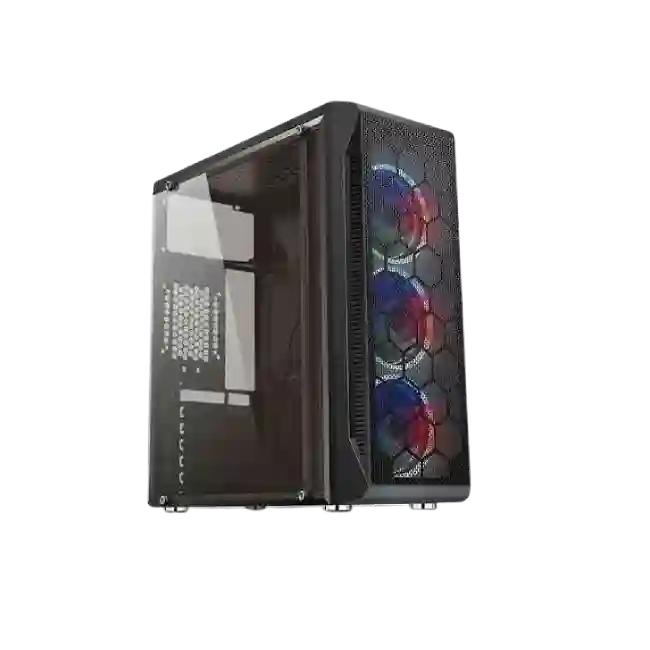 Case Gamer Eagle Warrior CG08Z3 H410 3 RGB Front Fans Vidrio Templado-3