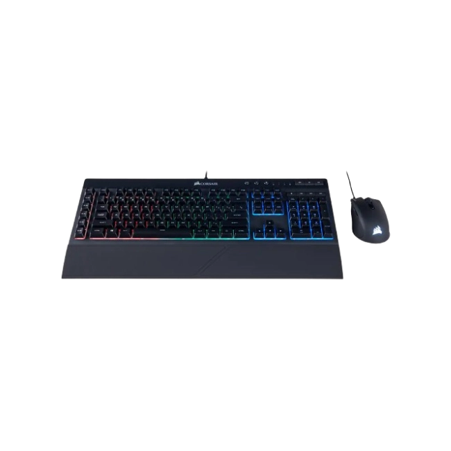 Teclado Y Mouse Corsair UBS K55 RGB Pro + Harpoon CH-9226865-SP-3