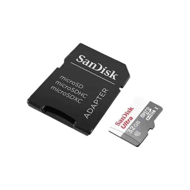 SanDisk Ultra - Tarjeta de memoria flash (adaptador microSDHC a SD Incluido) - 32 GB - Class 10 - microSDHC UHS-I-3