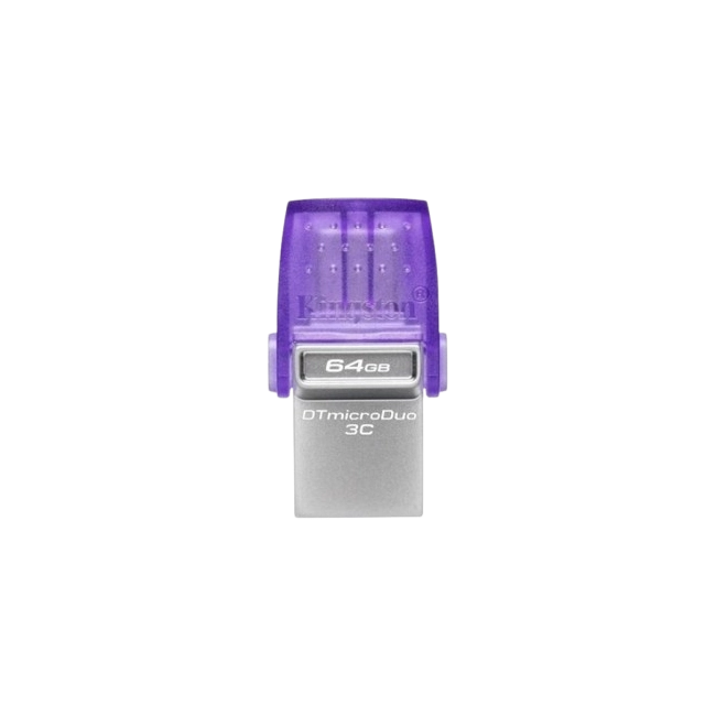 Kingston DataTraveler microDuo 3C - Unidad flash USB - 64 GB - USB 3.2 Gen 1 / USB-C
