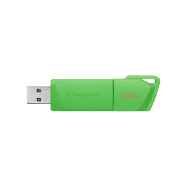 Kingston - USB flash drive - 64 GB - USB 3.2 Gen 1 - NEON Green - 64 GB-1