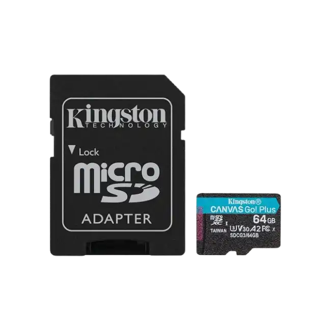Kingston - Flash memory card - SDHC Memory Card - 64GB microSDXC Canvas Go Plus-3