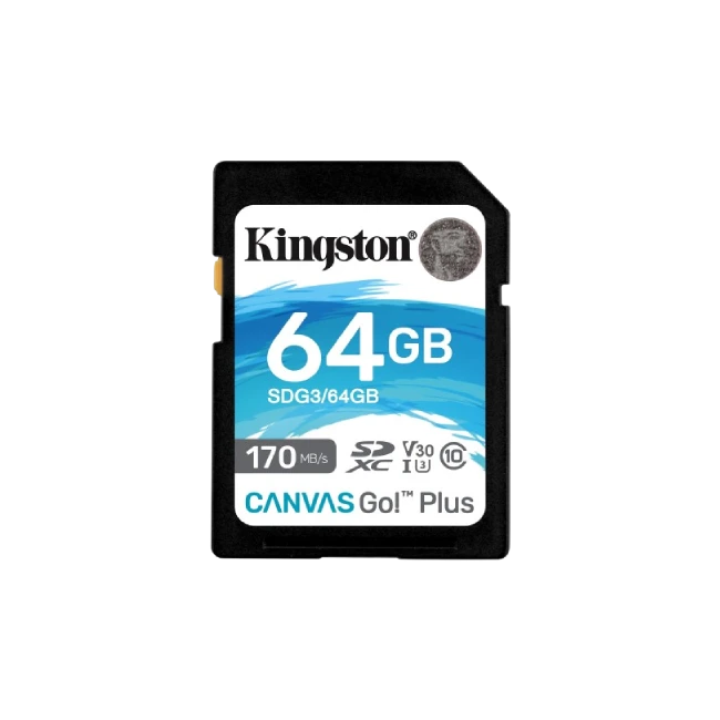 Kingston - Flash memory card - SDXC Canvas - 64GB SDXC Canvas Go Plus Gen4