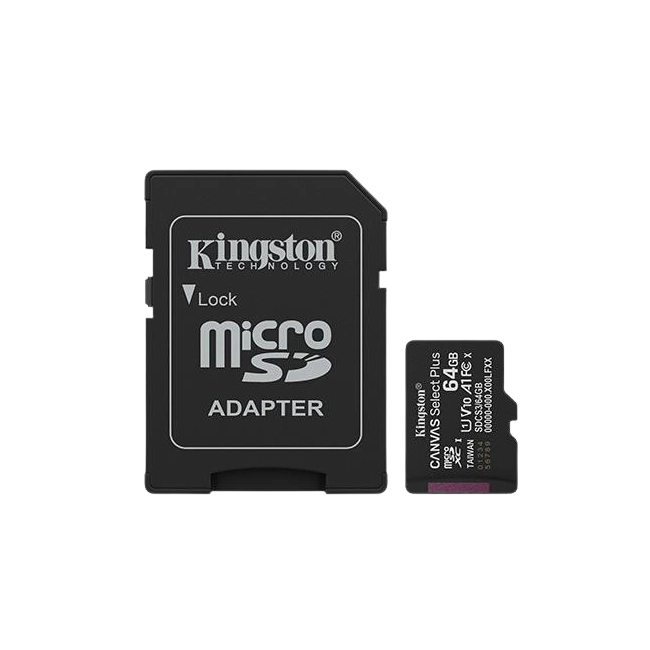 Kingston - Flash memory card - microSDHC - 64GB microSDXC Canvas Select P-3