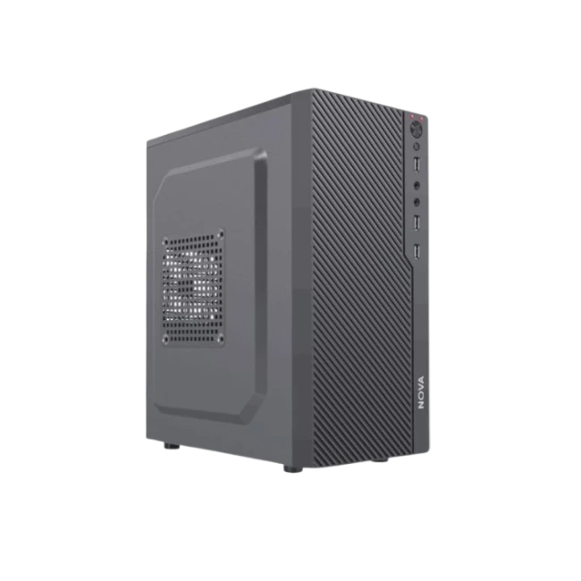 Case Nova CM04KTRA002C Micro ATX con Panel Lateral U1*2+ Audio+ USB-C con Fuente de Poder PE600RNF013C  Negro-3