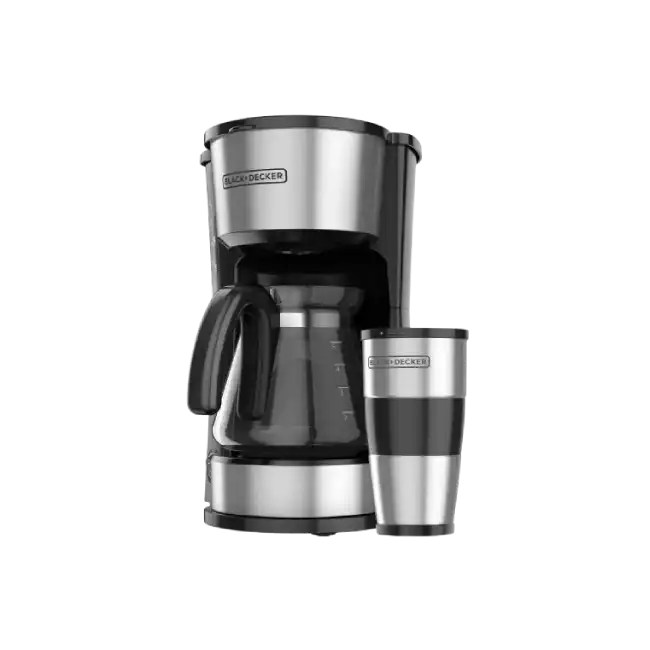 Cafetera Black+Decker CM0755S-MX de 5 Tazas Color Acero Inoxidable-1