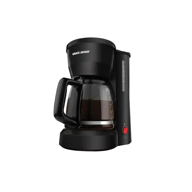 Cafetera Black+Decker CM0916B 12 tazas Jarra de Vidrio Filtro Permanente/Apagado Color Negro