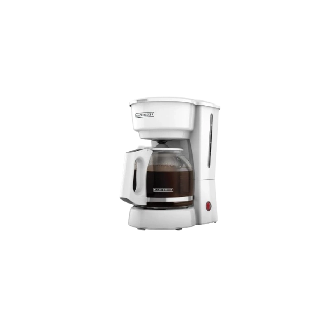Cafetera Black+Decker CM0916W 12 Tazas Jarra de Vidrio Filtro Permanente/Apagado Color Blanco-1