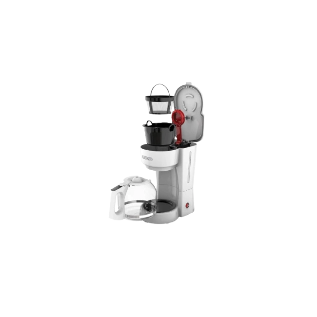 Cafetera Black+Decker CM0916W 12 Tazas Jarra de Vidrio Filtro Permanente/Apagado Color Blanco