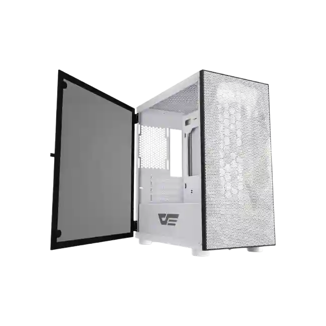 CASE DARKFLASH DLM21 MESH M-ATX MEDIA TORRE COLOR BLANCO