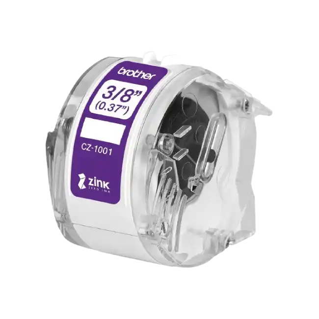 Rollo de cinta adhesiva Zero Ink. (3/8"-0.37"-9mm) 5mts Roll Cassette-4