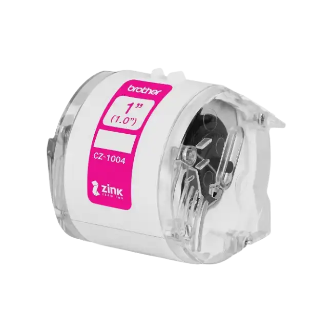 Rollo de cinta adhesiva Zero Ink. 1"- 25mm - Roll Cassette 5mts-4