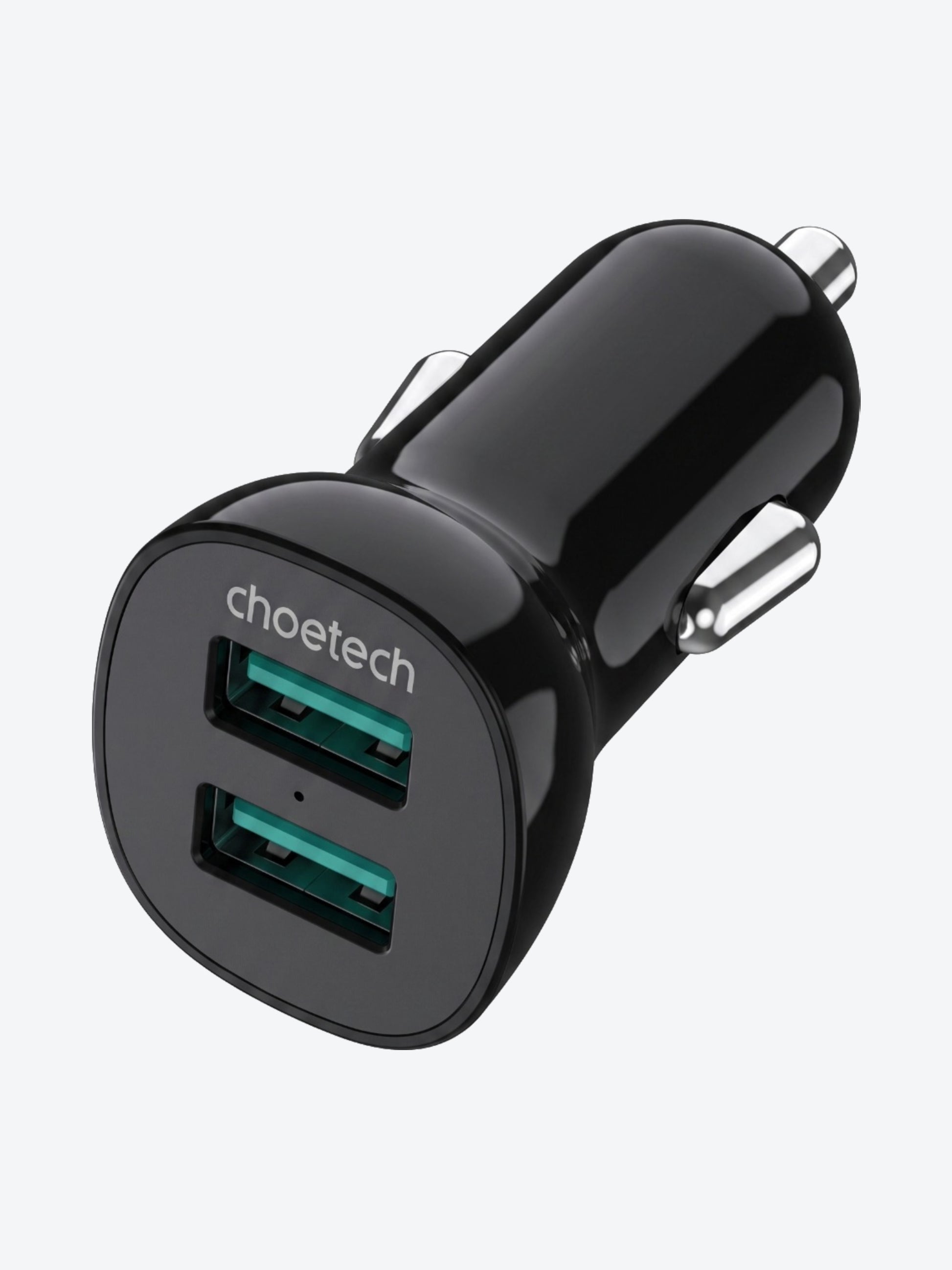 Cargador Rapido Choetech C0051-BK Tipo USB  30W Para Auto-1