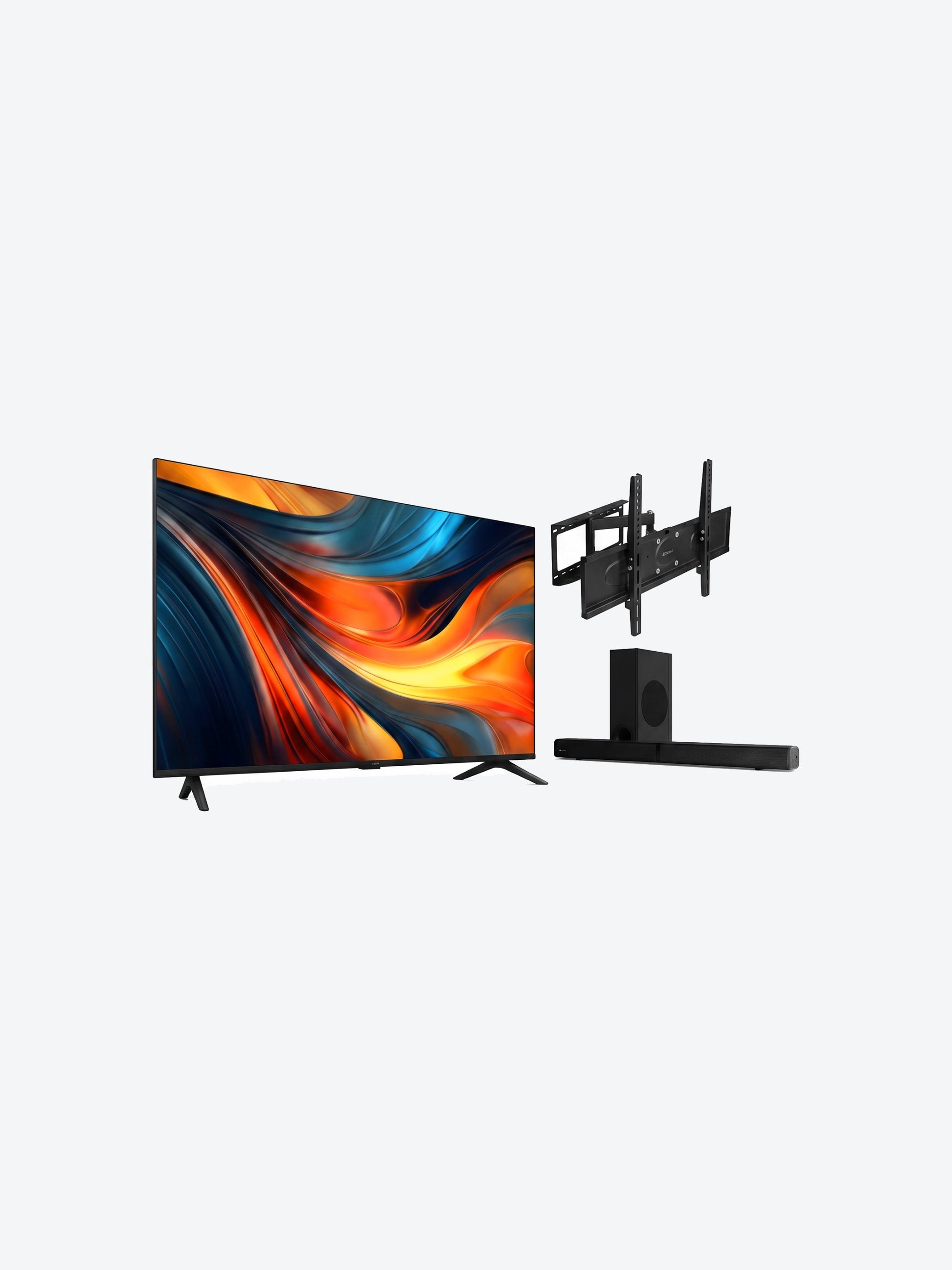 Combo de Sound Bar Klip Xtreme KSB-230 y Television Xiaomi TV A 50" 2026 63905 UHD 4K UHD GoogleTV BT360 / Wifi Color Negro con Bracket (Base) Para TV KLIP XTREME KPM-885-1