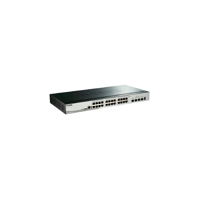 Switch 24 puertos PoE 10/100/1000BASE-T + 2 puertos 10G BASE-T + 4 puertos 10G SFP+ capa 3, apilable-4