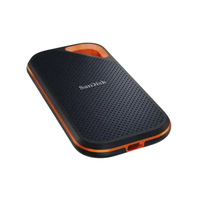 SanDisk Extreme PRO Portable V2 - SSD - cifrado - 1 TB - externo (portátil) - USB 3.2 Gen 2x2 (USB-C conector) - AES de 256 bits - para Intel Next Unit of Computing 13 Extreme Kit - NUC13RNGi7