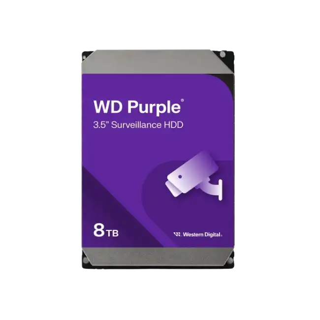 WD Purple WD85PURZ - Disco duro - 8 TB - interno - 3.5" - SATA 6Gb/s - 5640 rpm - búfer: 256 MB