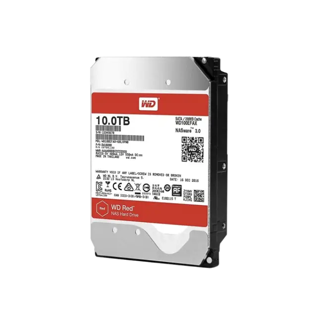 Western Digital WD Red Plus NAS Hard Drive - Internal hard drive - 10 TB - 3.5" - 5400 rpm - Serial ATA-4