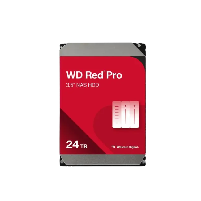 Western Digital WD Red Pro - Hard drive - Internal hard drive - 24 TB - 3.5" - 7200 rpm-1