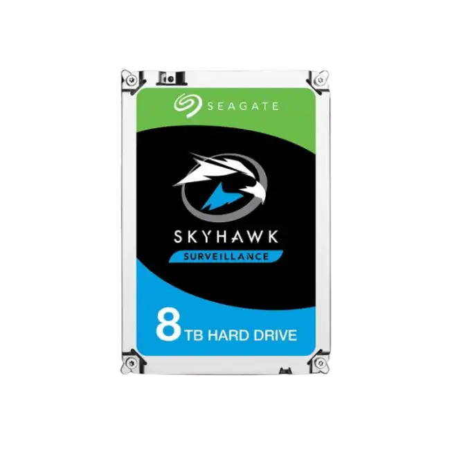 Seagate SkyHawk AI ST8000VE001 - Disco duro - 8 TB - interno - 3.5" - SATA 6Gb/s - búfer: 256 MB - con Recuperación de datos Seagate Rescue de 3 años-3