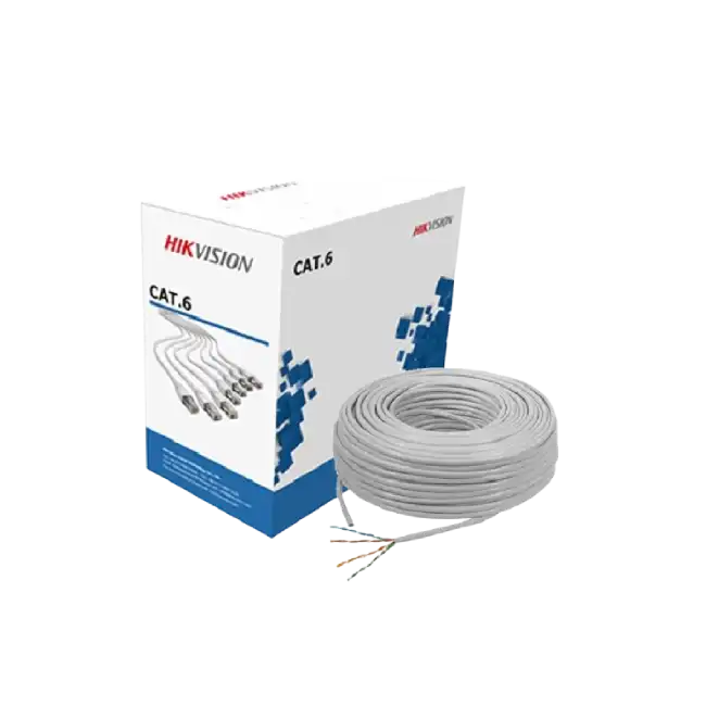 Cable UTP HikVision DS-1LN6-UE-W Cat. 6 23AWG UL Bobina 305 Mts 100% Cobre Color Blanco-3
