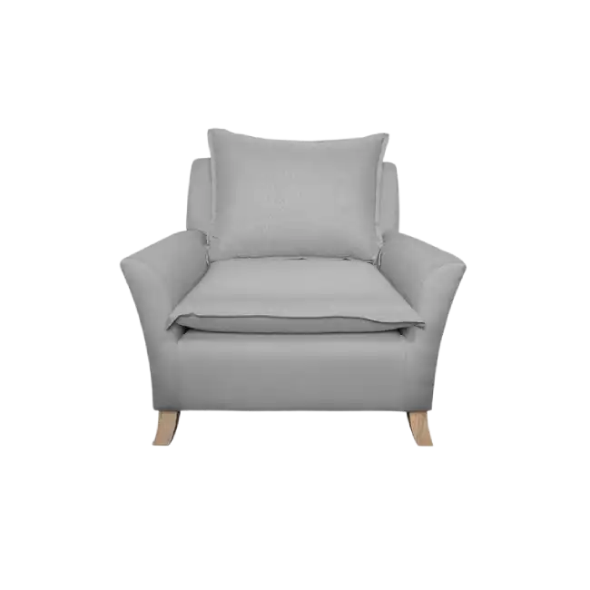 Sillon Individual DZ-SF-051 Interior de Madera Solida Espuma de Alta Densidad Color Gris-1